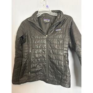 Patagonia Nano Puff Jacket – Women’s Small – Black/Grey